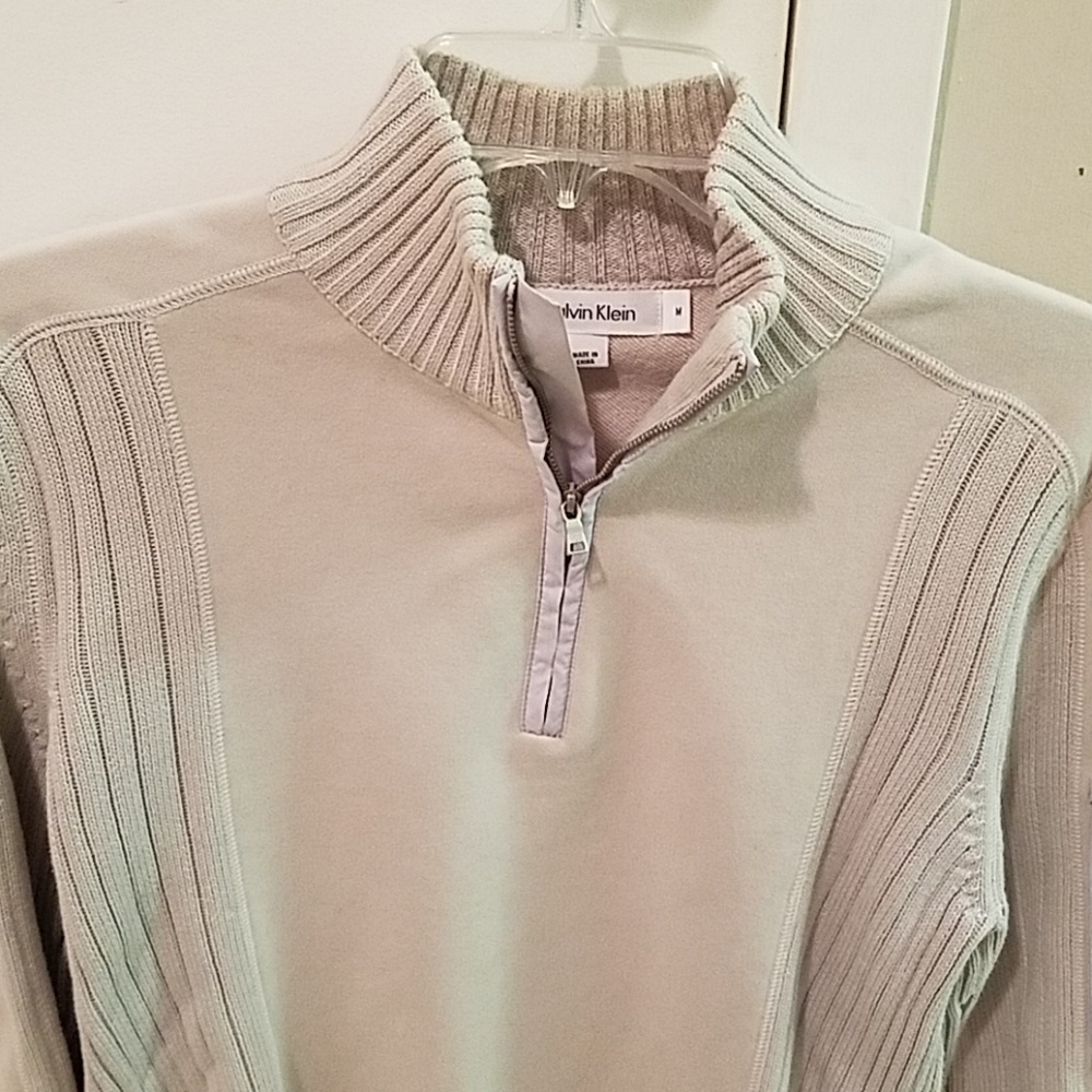 Calvin Klein Quarter Zip Long Sleeve Collar pullov